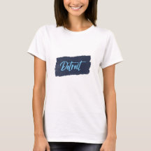 Detroit Handgeschreven Blue Typografie