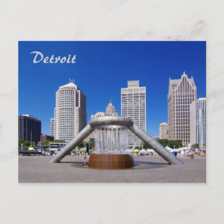 Detroit - Hart Plaza Briefkaart