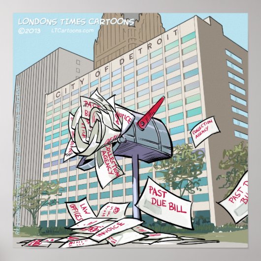 Detroit heeft Mail Funny Poster (Voorkant)