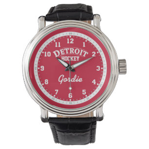 Detroit Hockey 12 uur wachten Horloge