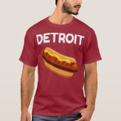 Detroit Hot dog stad shirt geweldige nieuwigheid s (Voorkant)