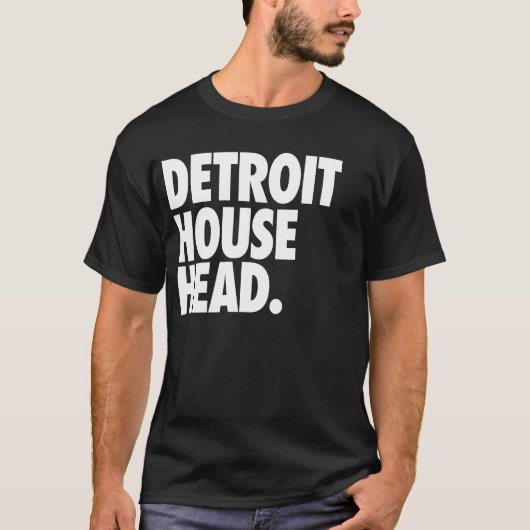 Detroit House Head T-shirt (Voorkant)