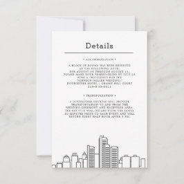 Detroit Huwelijk | Gastdetails Kaart