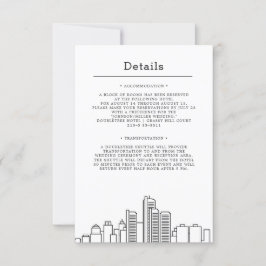 Detroit Huwelijk | Gastdetails Kaart