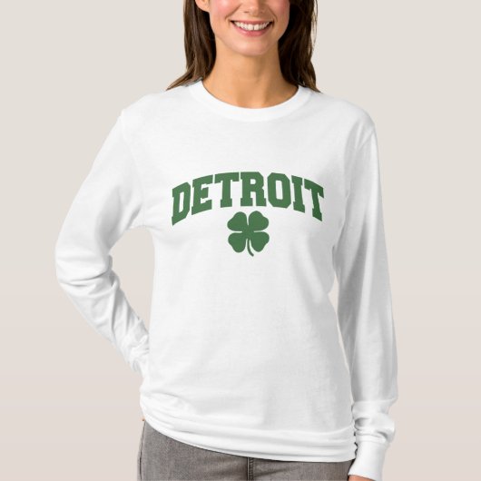 Detroit (Ierse shamrock) T-shirt (Voorkant)
