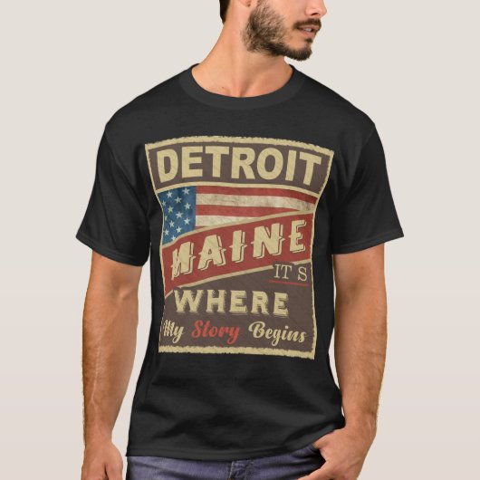 DETROIT, ik ben het waar mijn verhaal begint T-shirt (Voorkant)