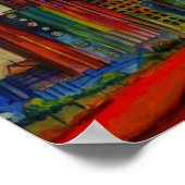 Detroit IV Cityscape - Canvasafdruk Poster (Hoek)