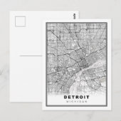 Detroit Kaart (Voorkant / Achterkant)