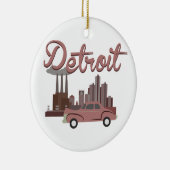 Detroit Keramisch Ornament (Rechts)