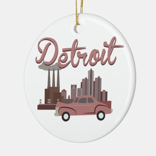 Detroit Keramisch Ornament (Links)