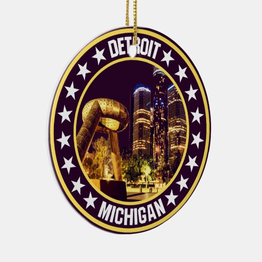 Detroit Keramisch Ornament (Rechts)
