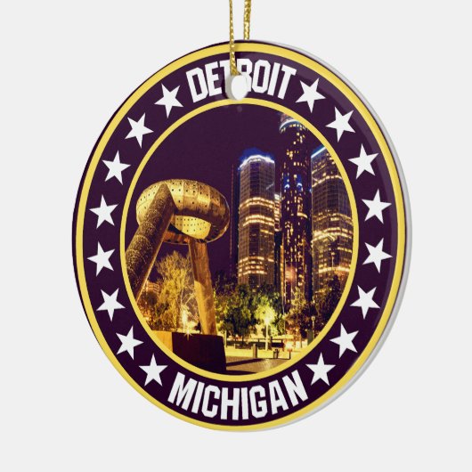 Detroit Keramisch Ornament (Links)
