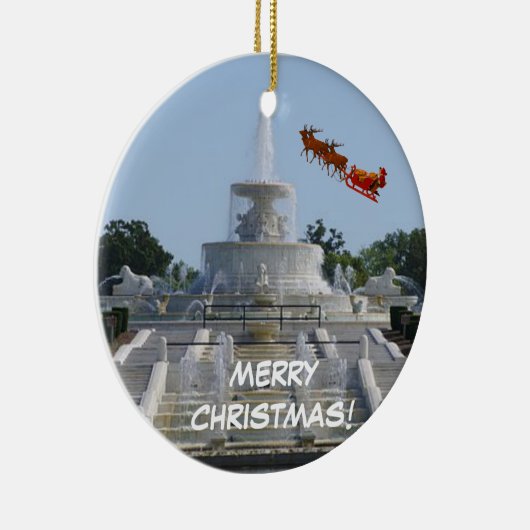 Detroit kerstversiering keramisch ornament (Rechts)