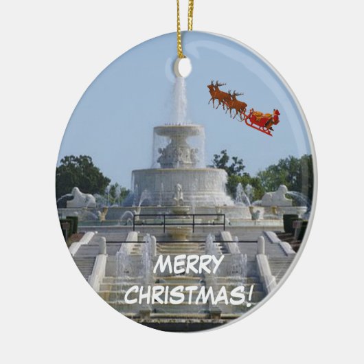 Detroit kerstversiering keramisch ornament (Links)