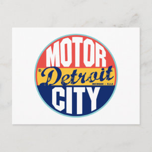 Detroit Label Briefkaart