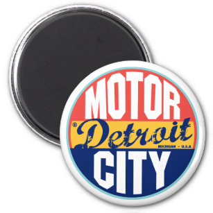 Detroit  Label Magneet