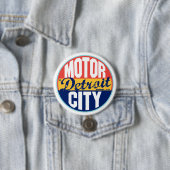 Detroit  Label Ronde Button 7,6 Cm (In situ)