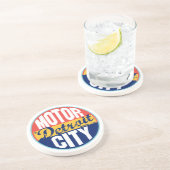 Detroit Label Zandsteen Onderzetter (Zijkant)