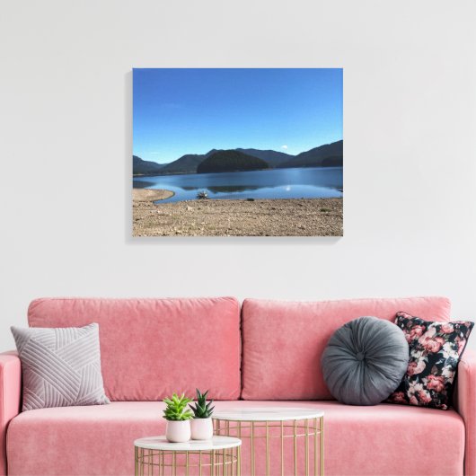 Detroit Lake, Oregon Canvas Afdruk (Insitu (Woonkamer))