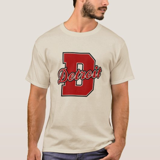 Detroit Letter T-shirt (Voorkant)