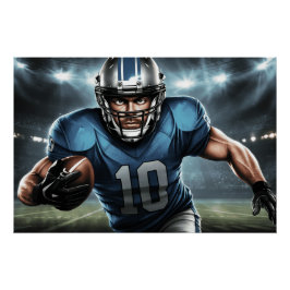 Detroit Lions 2 Perfect Poster