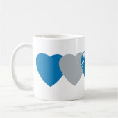 Detroit Lions Football Heart Design Koffiemok (Links)