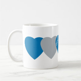 Detroit Lions Football Heart Design Koffiemok