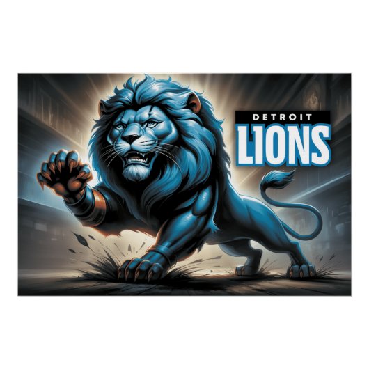Detroit Lions Perfect Poster (Voorkant)