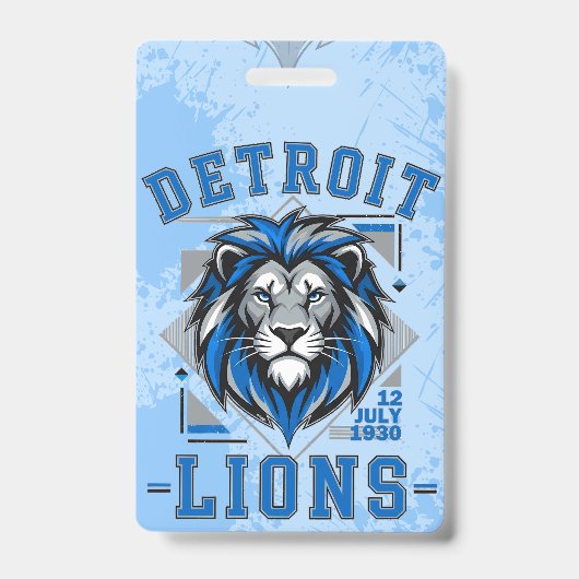 Detroit Lions voetbal Badge (Voorzijde)