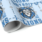 Detroit Lions voetbal Cadeaupapier (Rol Hoek)