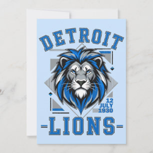 Detroit Lions  voetbal Kaart