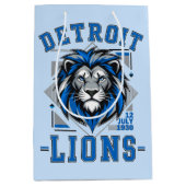 Detroit Lions voetbal Medium Cadeauzakje (Voorkant)