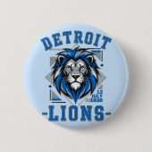 Detroit Lions  voetbal Ronde Button 5,7 Cm (Voorkant)