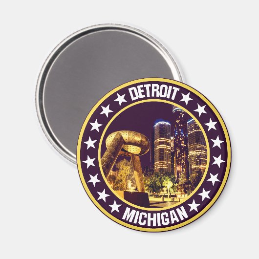 Detroit Magneet (Voorkant / Achterkant)