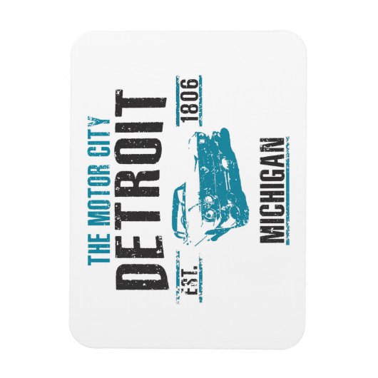 Detroit Magneet (Verticaal)