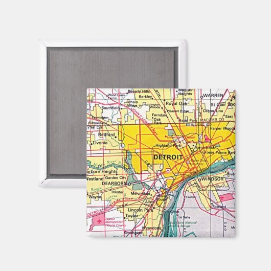 Detroit Magneet (Voorkant / Achterkant)