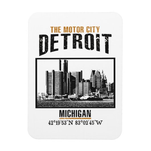 Detroit Magneet (Verticaal)