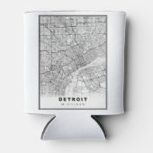 Detroit Map Blikjeskoeler (Voorkant)
