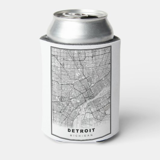 Detroit Map Blikjeskoeler (Blikje Achterkant)