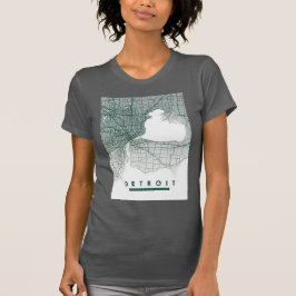 Detroit Map T-shirt