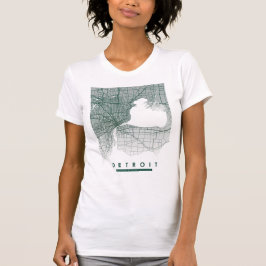 Detroit Map T-shirt