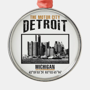 Detroit Metalen Ornament