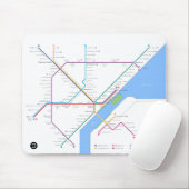 Detroit Metro Mousepad Muismat (Met muis)