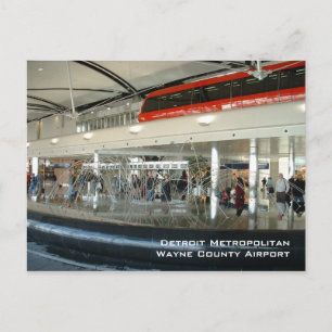 Detroit Metropolitan Wayne Country Airport Briefkaart