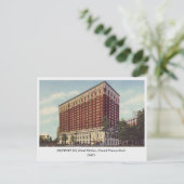 Detroit MI, Hotel Statler, 1940s  briefkaart (Staand voorkant)