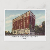 Detroit MI, Hotel Statler, 1940s  briefkaart (Voorkant)