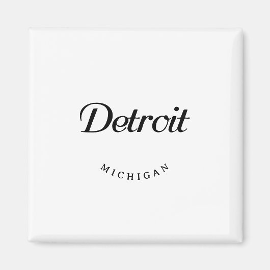 Detroit MI Magneet (Voorkant)