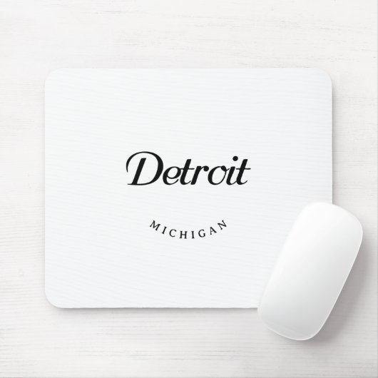 Detroit MI Muismat (Met muis)