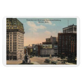 Detroit MI, Pontchartrain Hotel, Hammond Building Magneet (Horizontaal)