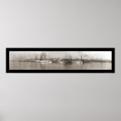 Detroit, MI Riverfront Foto 1908 Poster (Voorkant)